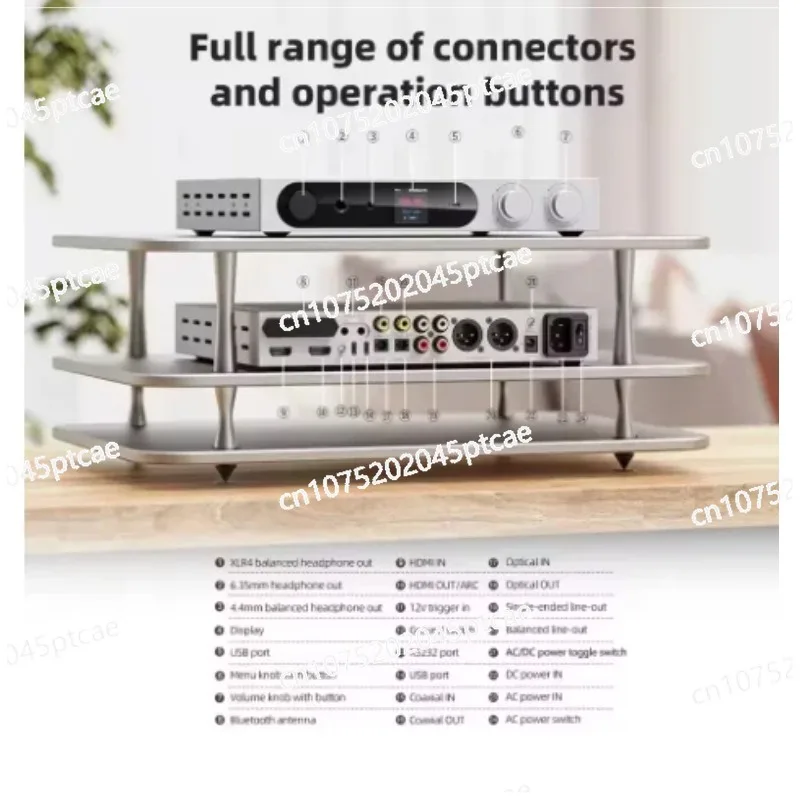 

DSP Lossless Fi IO K19 Флагманский настольный декодирующий ушной усилитель DSD Усилитель мощности для наушников Универсальная машина