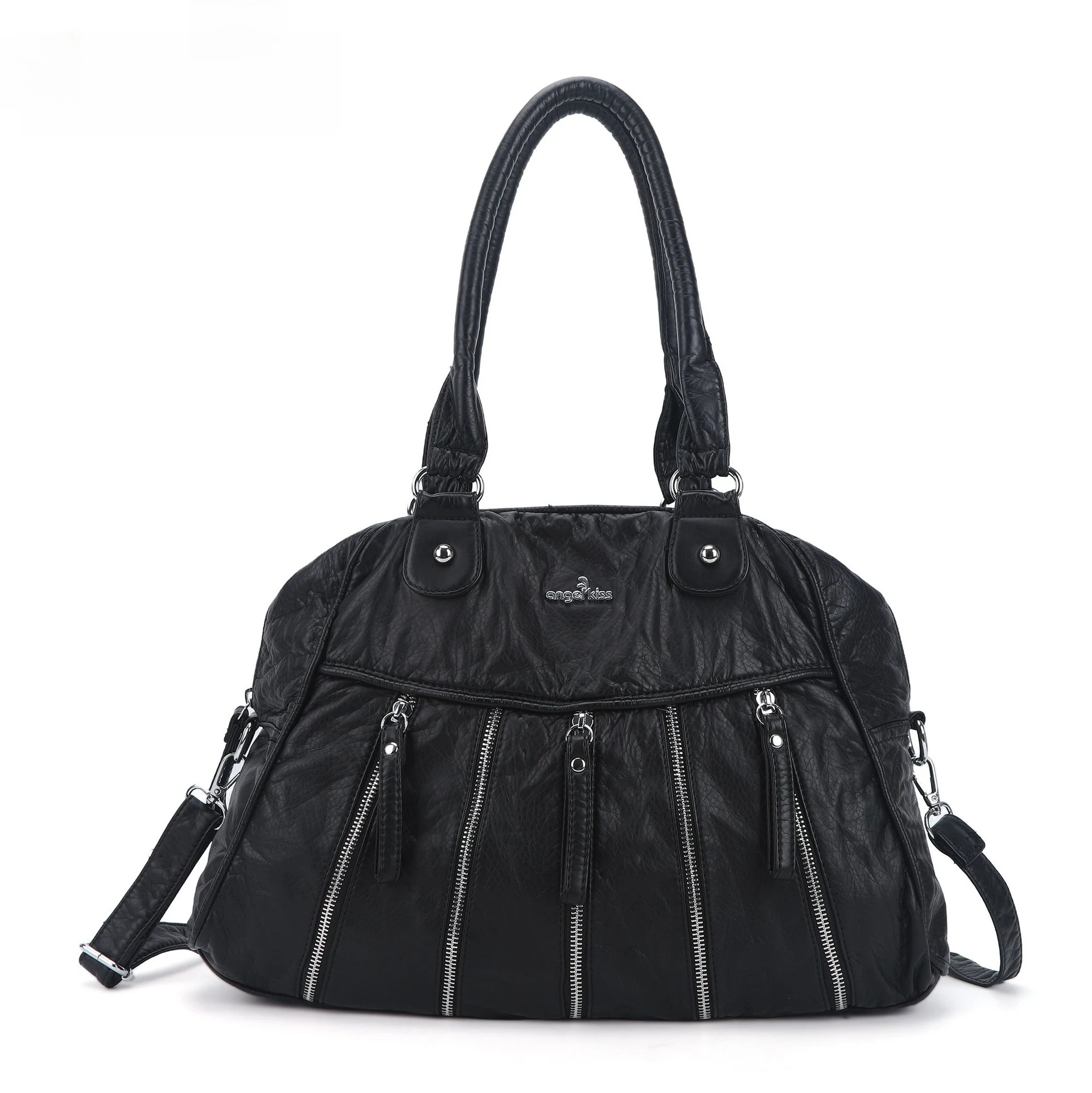 

Women Handbags Fashion Satchel Top-handle Travel Handbag Denim Shoulder Bag Shell Pack Multi-pockets Shoulder Bags