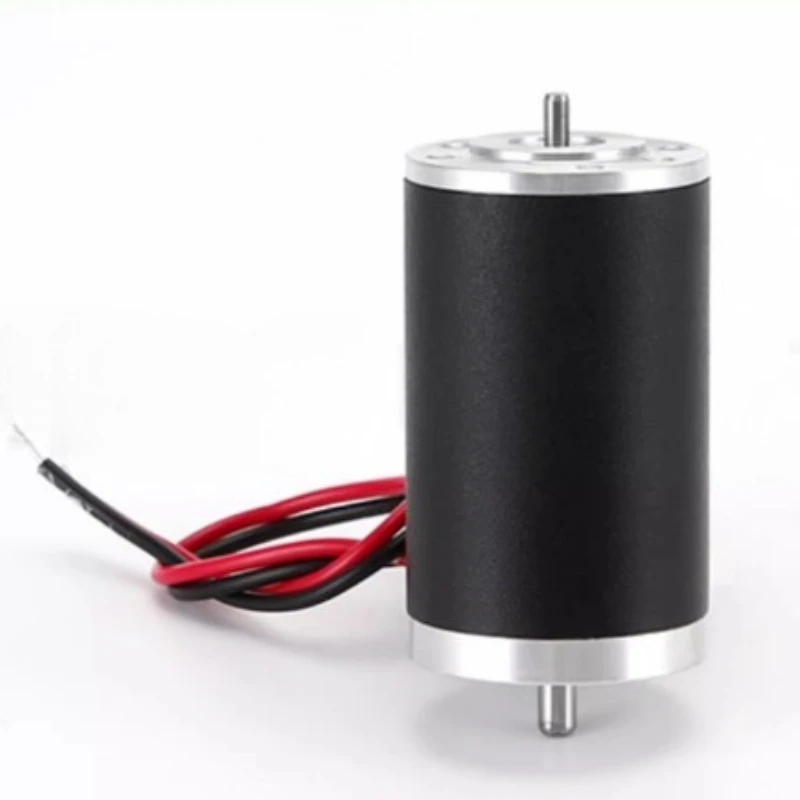 محرك بتيار مستمر بقطر خارجي 38 مم، عمود إخراج مزدوج، 12 فولت/24 فولت، سرعة عالية لمعدات الآلات الأوتوماتيكية، وحدة جديدة #2