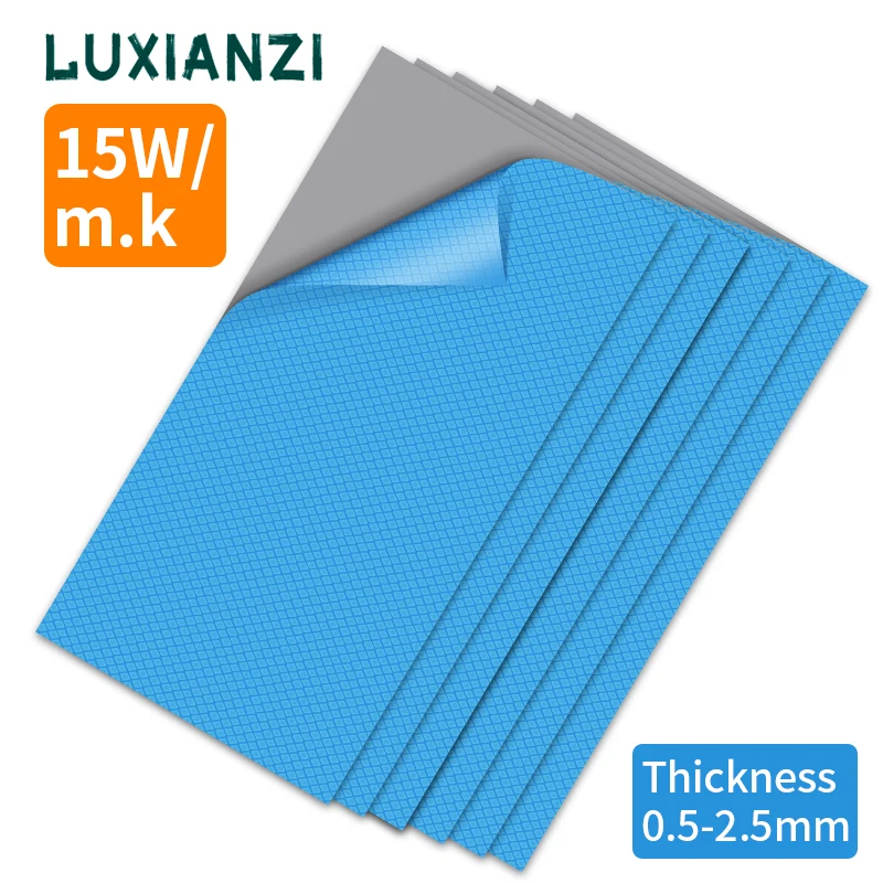 

LUXIANZI 400*200mm CPU Heatsink Cooling For Phone Gaming Laptop GPU Radiator Silicone Pad High Quality Thermal Pads 15W/MK