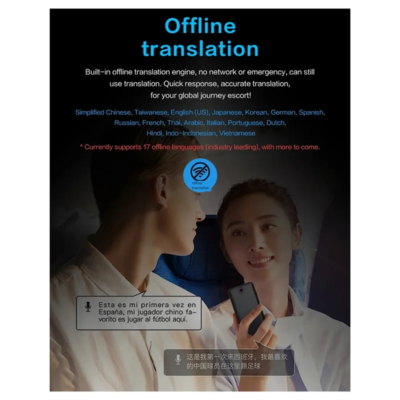 

B63B-Новый автономный голосовой переводчик T18, интеллектуальный 138-язычный Wi-Fi-переводчик в реальном времени без палки перевода в Интернете