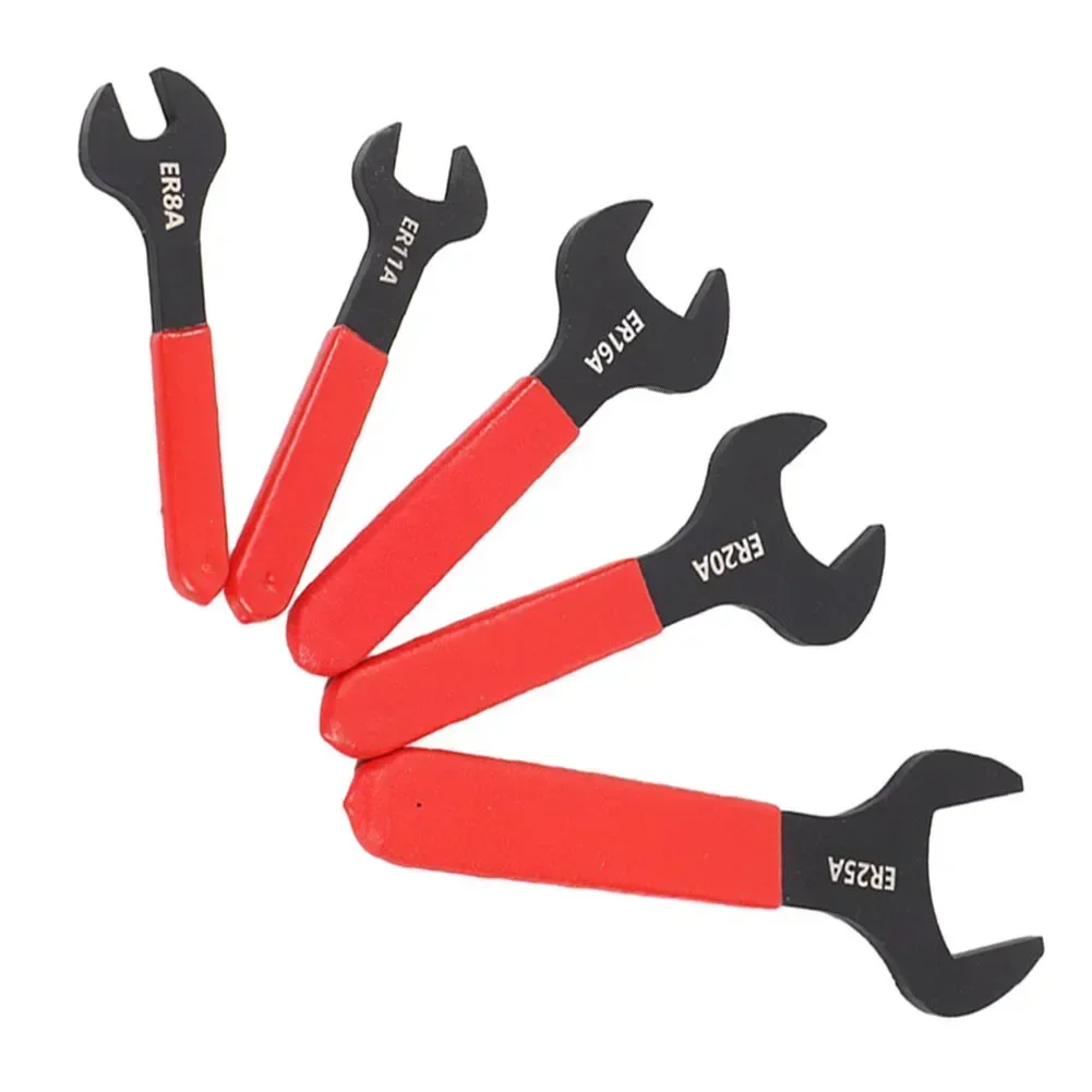 1pc Wrench Spanner Carbon Steel ER8A/ER11A/ER16A/ER20A/ER25A 120-220mm For Collet Chuck Holder Removal Repairing Hand Tools