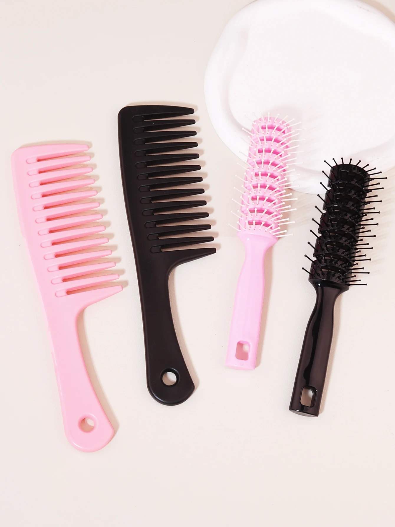

2pcs massage combs fluffy hair brushes, salons, professional beauty hair massage styling hair combs Special for real hair wigs