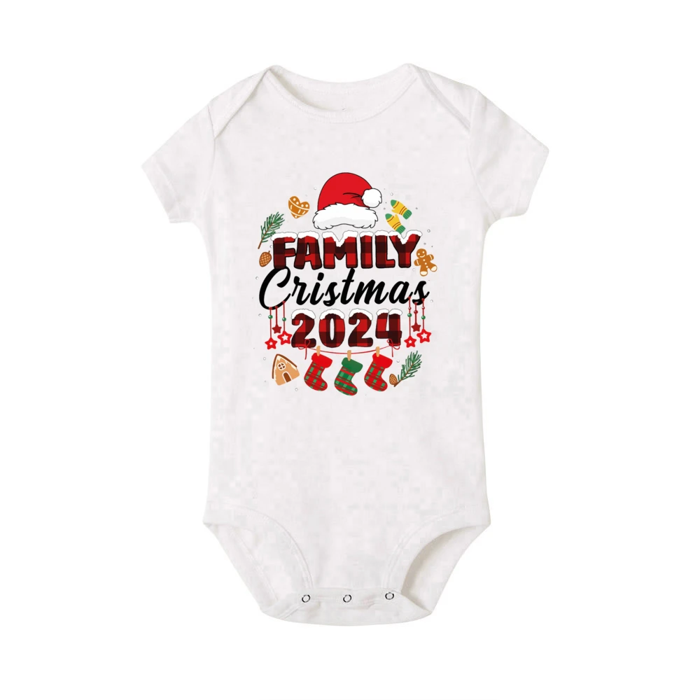 Family Christmas 2024 Print Shirts Family All Together T-shirt Xmas Party Family Clothes Christmas Gifts Adult Kids Baby Tee Top