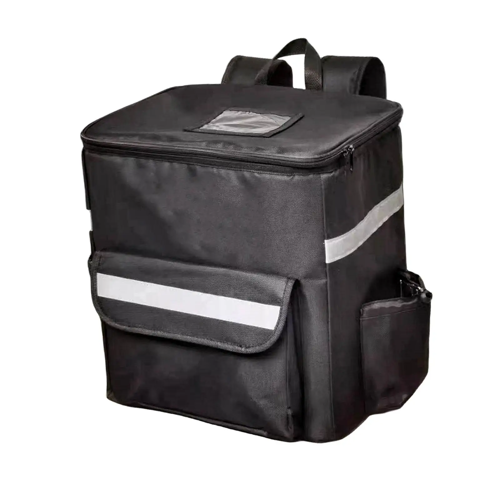 Waterproof Thermal Delivery Case Insulated Food Backpack with Aluminum Lining for Pizza Transport