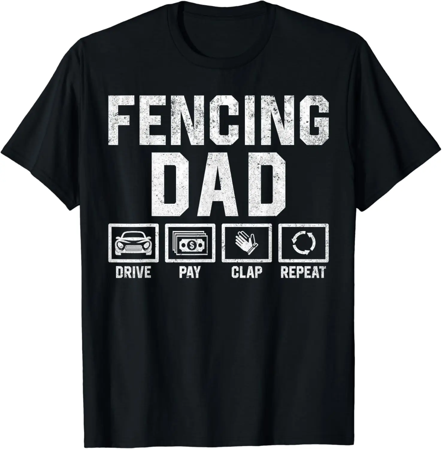 

Футболка Fencer Fencing Dad, удобная для отдыха и отдыха