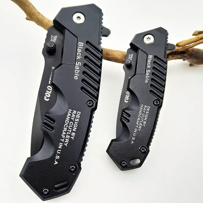 High Hardness Folding Knife Tactical Survival Knife Outdoor Self-defense Knife Hiking Hunting Pocket Knife Camping EDC Tool