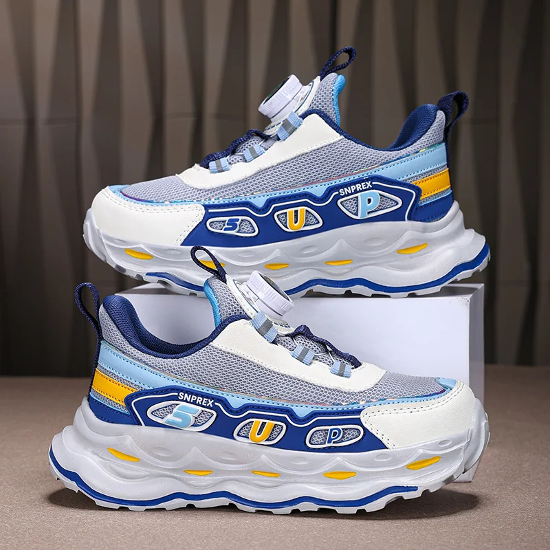 Scarpe per bambini moda scarpe sportive per bambini nuove scarpe da corsa imbottite per il tempo libero traspiranti con superficie in rete leggera