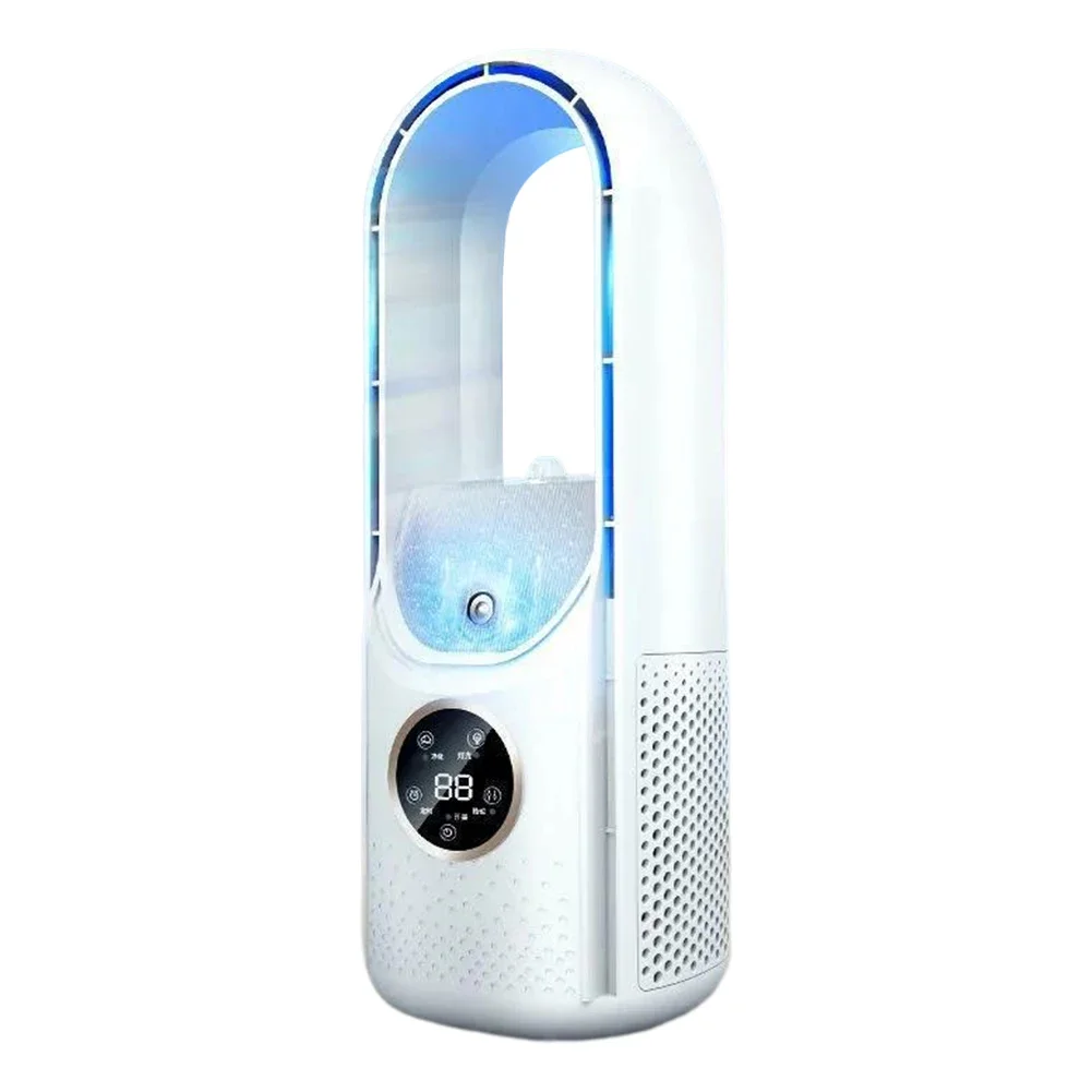 Customizable Electric Bladeless Fan USB Air Cooling Fan Mini Air Conditioner Venty Fan Portable Desktop Fanless Blade