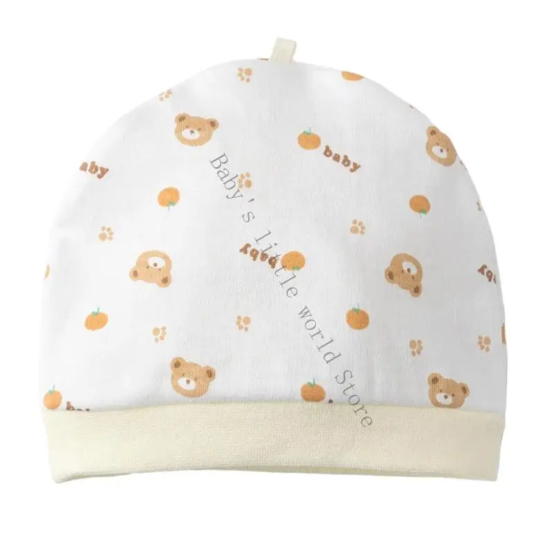 

Дышащие новорожденные больничная шляпа эластичная хлопковая детская капота крышка для мальчиков от 0 до 3 месяцев B2EB