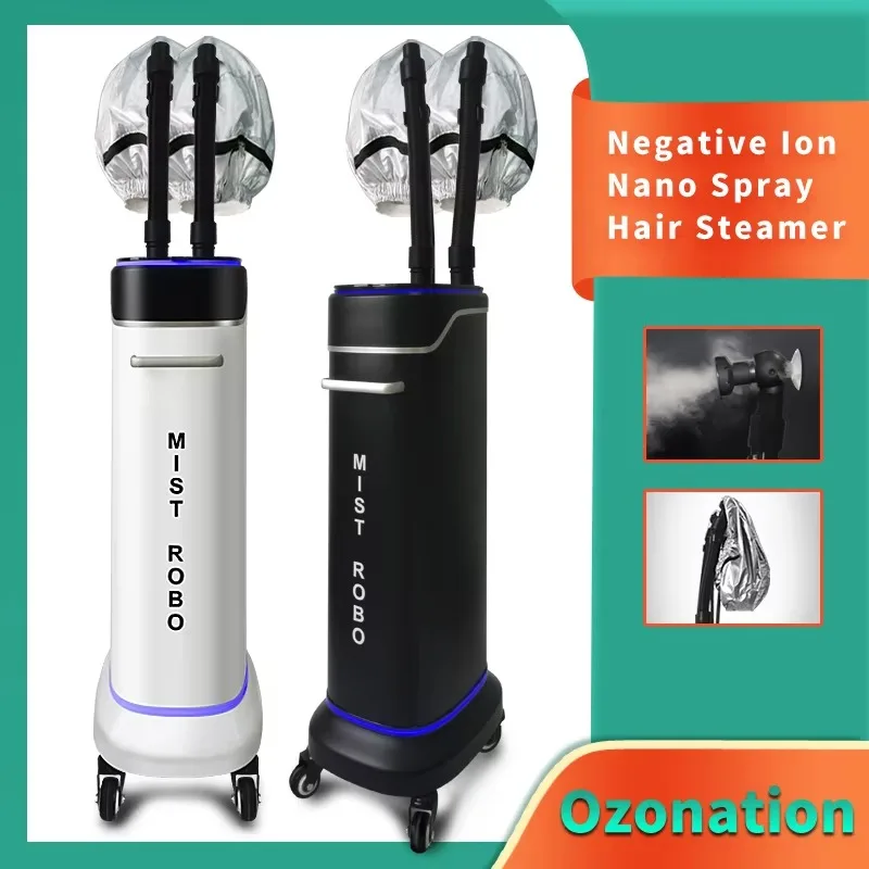 Negative Ion Nano Spray Hair Steamer for Deep Conditioning Facial Steamer Hairdressing Care Hood for Salon Hair Care