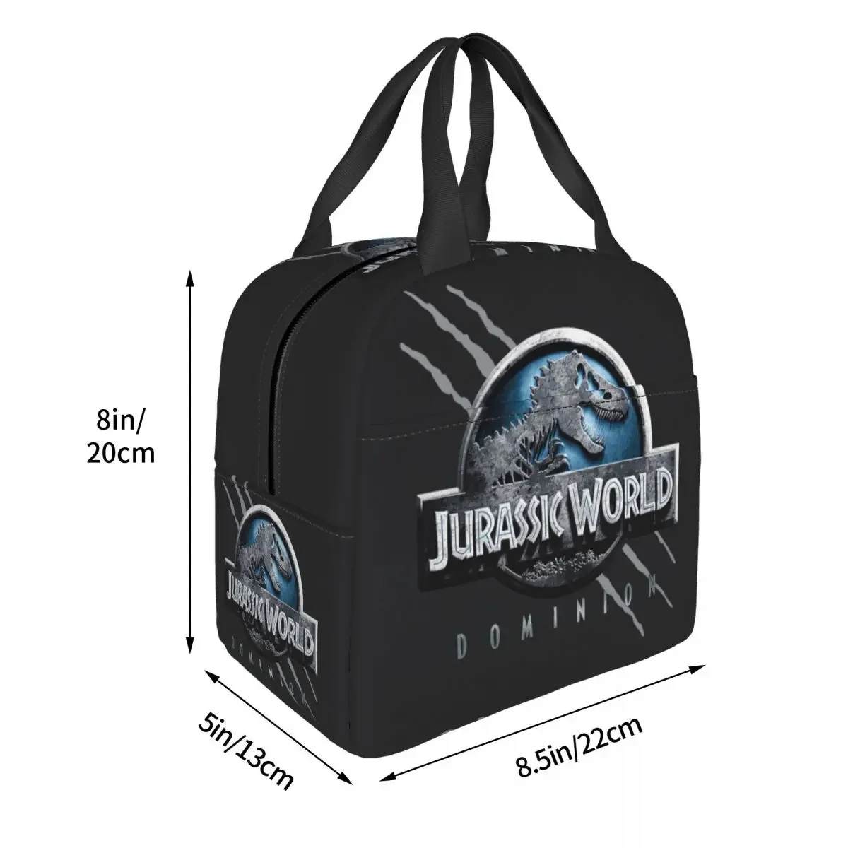 Jurassic World Dominion Lunch Boxes for Women Jurassic Park Cooler Thermal Food Insulated Lunch Bag School Children Student