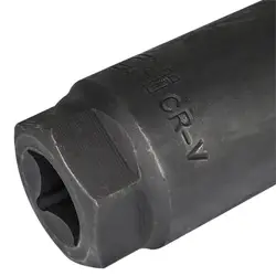 Soquete de remoção do sensor lambda relacionado ao oxigênio, kit de boca estreita, ferramentas do carro, slot de 8mm, CR-V aço, preto, 22mm, 1/2 drive