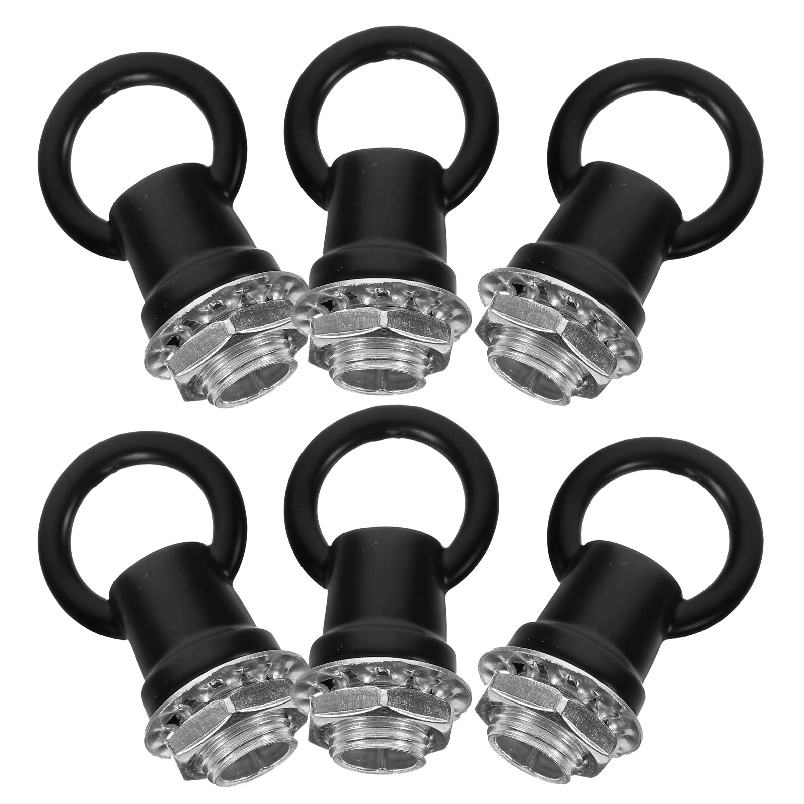 

6 Pcs Lighting Accessories Ceiling Hook Chandelier Replacement Parts Iron Eye Nut Hooks