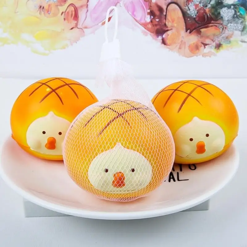 Realistic PU Hamburger Squeeze Toy Stress Relief Sensory Toy for Kids Adults Hand Exercise Stress Relief A2UB