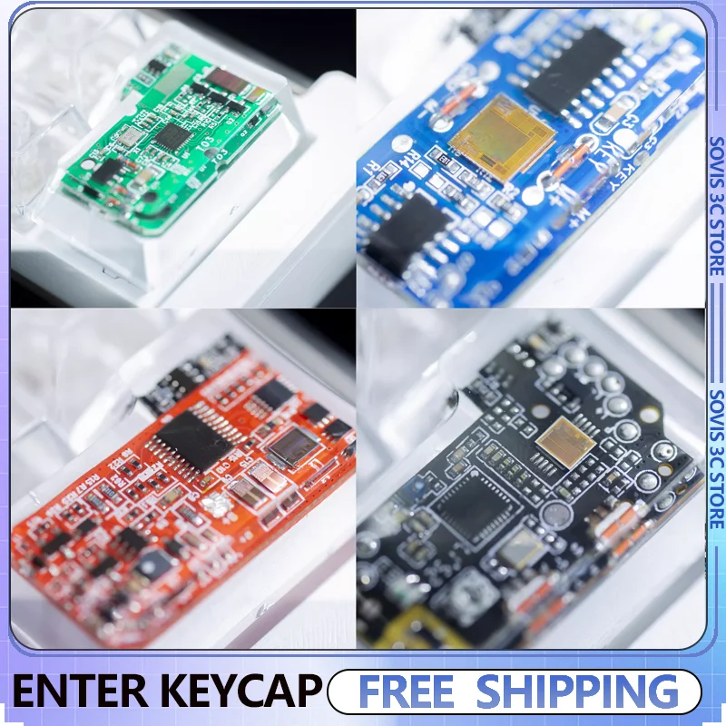 

Клавиши для механической клавиатуры из смолы, 7-символьные, с большой клавишей Enter, профиль OEM, полупрозрачные, настраиваемые, для MX-клавиатур, подарки