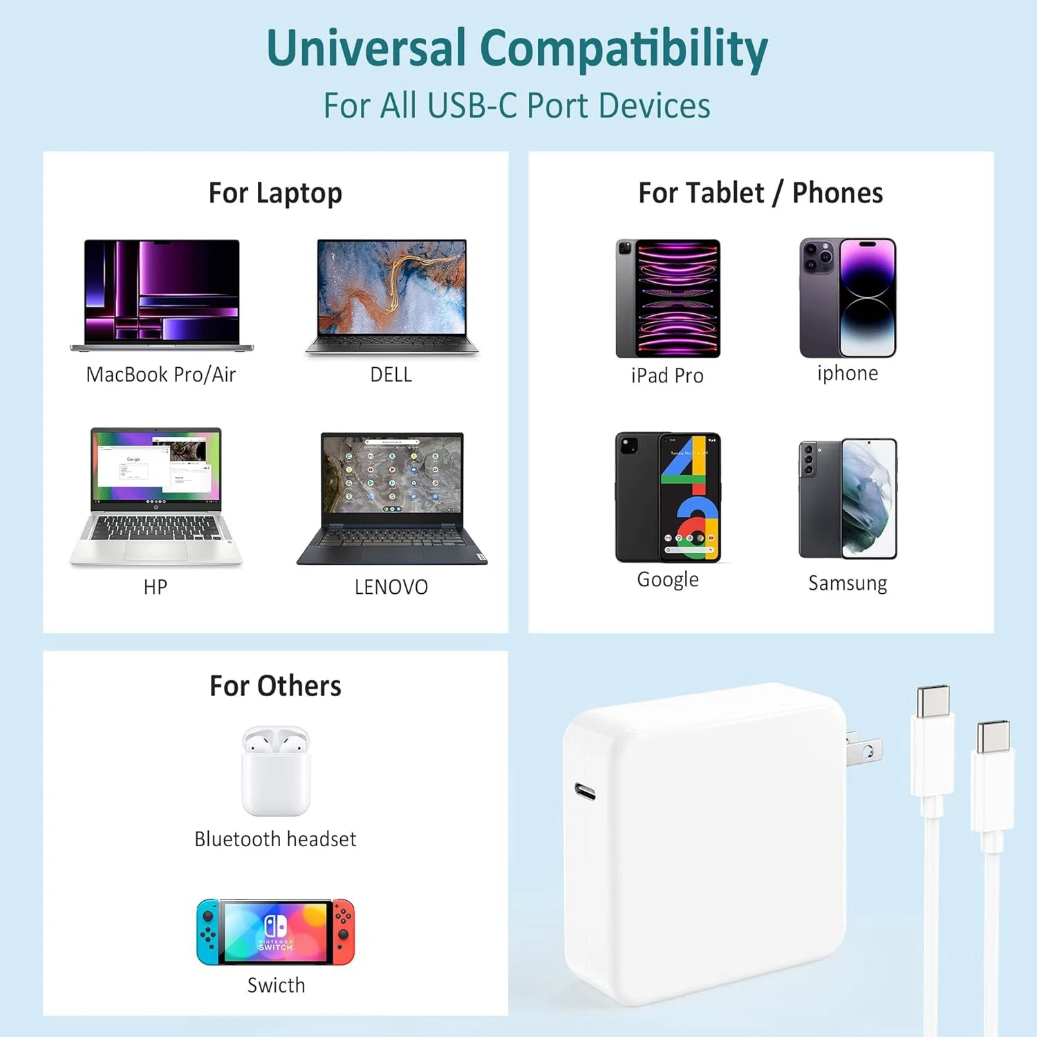 Imagem -02 - Mac Book Pro Carregador de Substituição Adaptador Usb c 87w Compatível com Pós 2023 13 15 Mac Book Air Pós2023