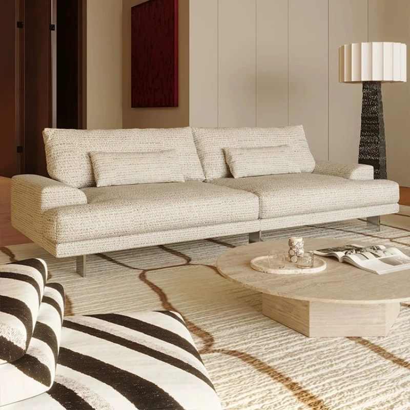 

LTT Italian light luxury fabric sofa small apartment living room three-person down sofa