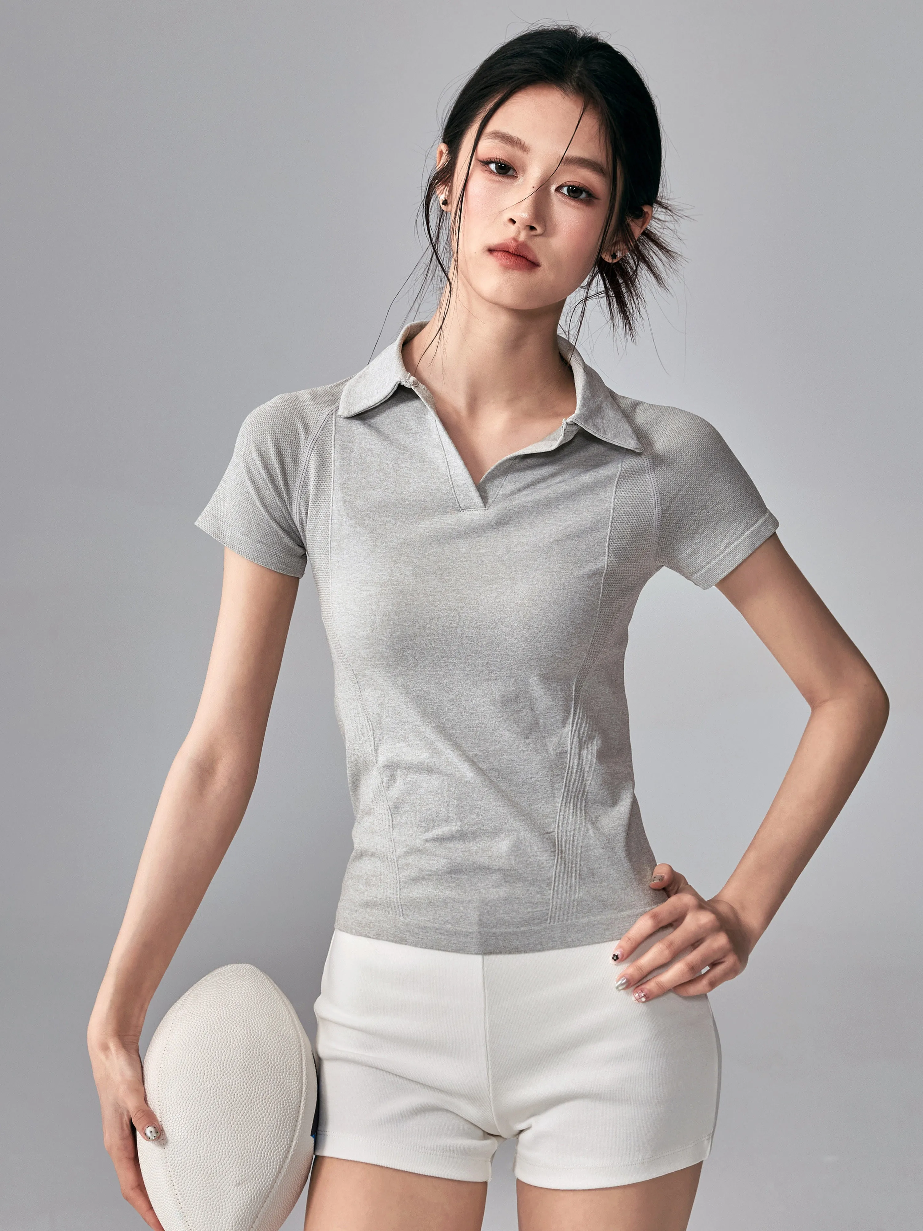 

Women's Yoga Sportswear Quick Dry Short Sleeve Tennis Badminton Fitness T-Shirt Slimming Shoulder Appropriate Summer Top