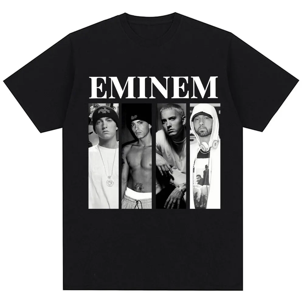 Rapper Eminem The Death of Slim Shady T-shirt Men Women Retro Harajuk Hip Hop T Shirt 100% Cotton Loose T-shirts Streetwear Male