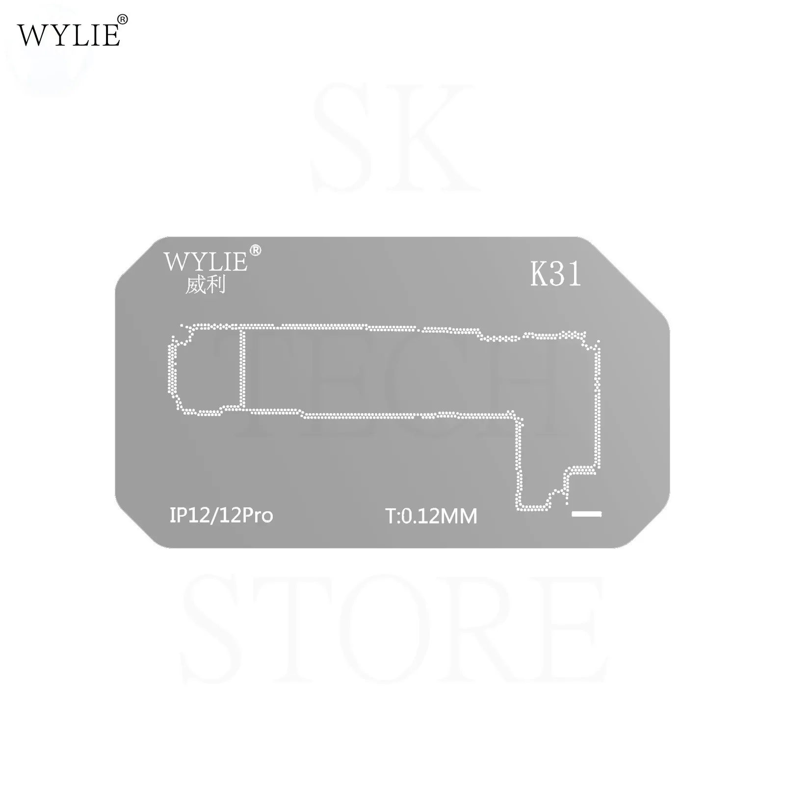 BGA Reballing Stencil For iPhone 5 6 7 8 X 11 12 13 14 15 16 Series WYLIE K31 Phone Motherboard Middle Layer Planting