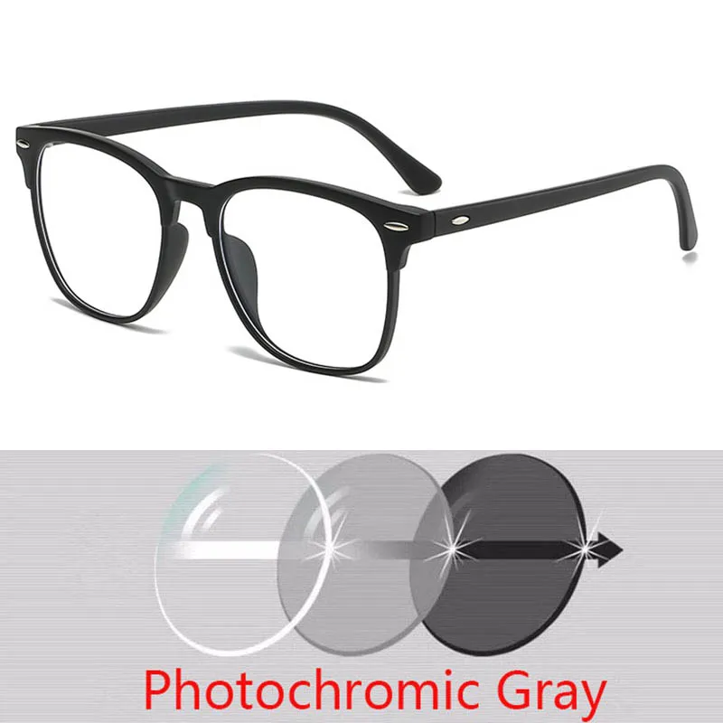 2332 Rivets TR90 Frame Clear Lens Prescription Glasses Myopia Nerd Spectacles Degree -0.5 -1.0 -2.0 -3.0 -4.0 to -6.0