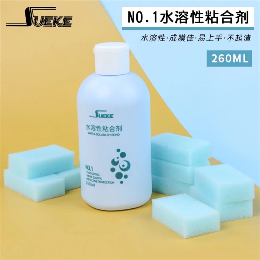 SUEKE 260ml Table Tennis Racket Rubber Inorganic Accessories with Sponges