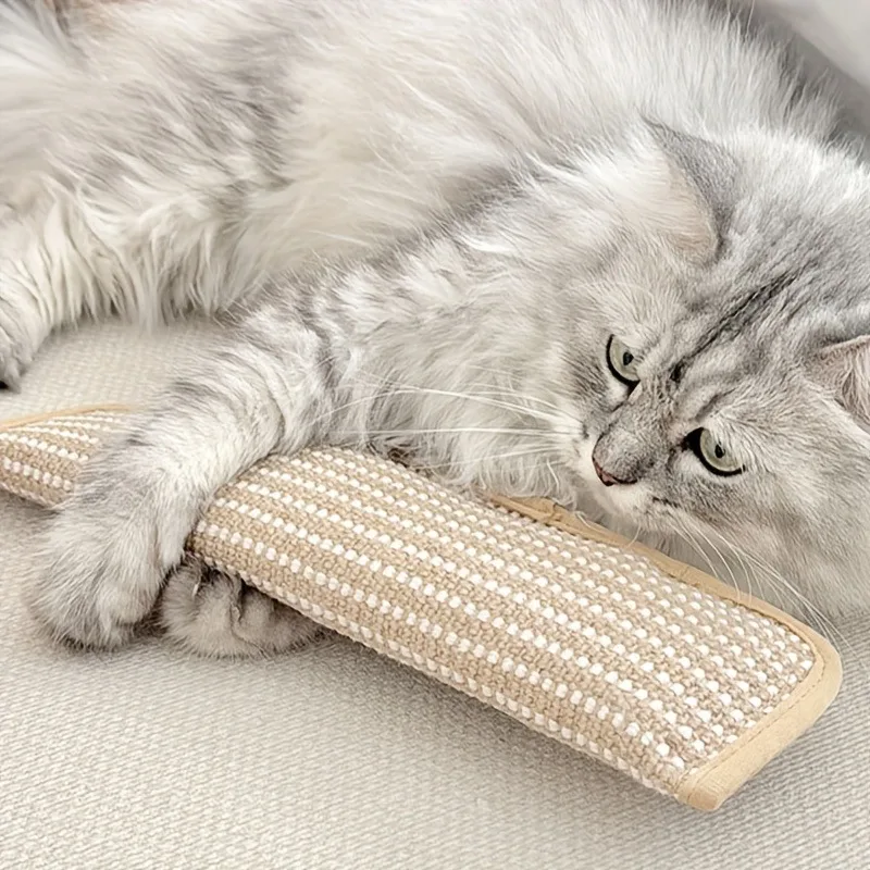 1pc gato brinquedo travesseiro dentição mascar resistência auto-entretenimento alívio do tédio gato coçar esteira interativa brinquedos para animais de estimação