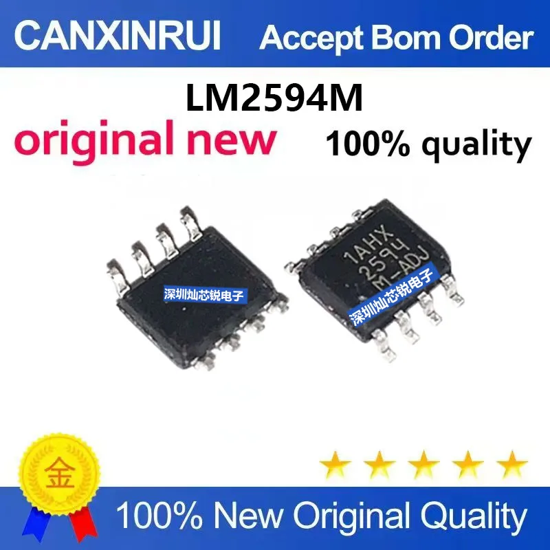 (5pieces)Brand New Original LM2594 LM2594MX LM2594M-ADJ 5.0V 5V 3.3V 12V SOP8