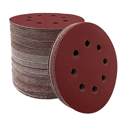 

Hook and Loop Sandpaper, 100 pcs 5 Inch 8 Hole 10 Different Grits Sanding Disc Sanding Discs Set,Assorted Grits Sandpaper