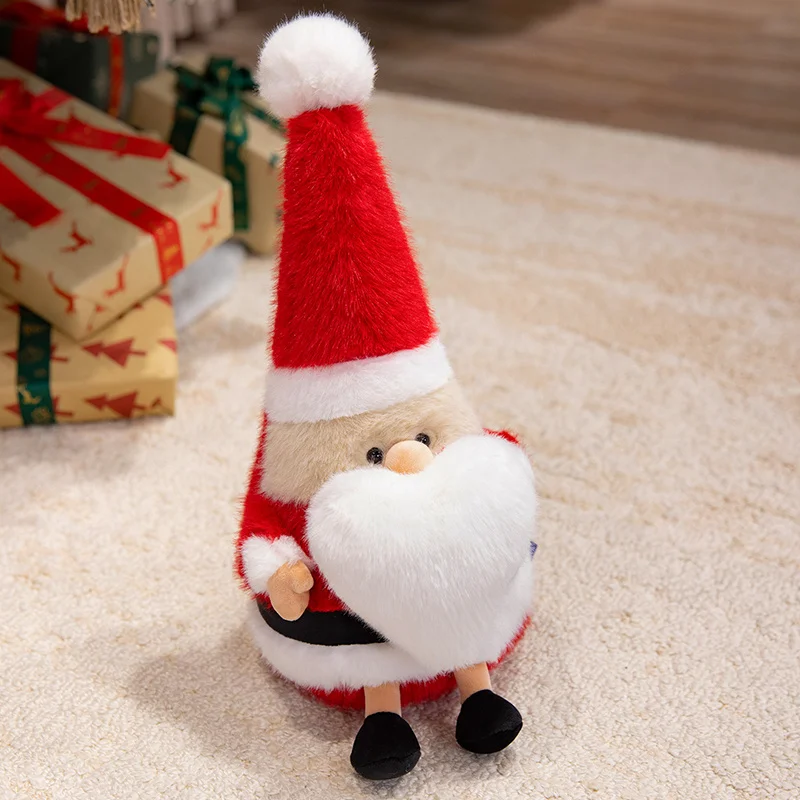 38cm Scandinavian Style Santa Claus Plush Toy Stuffed Soft Father Christmas Doll Christmas Tree Home Decor Kid Xmas Gift