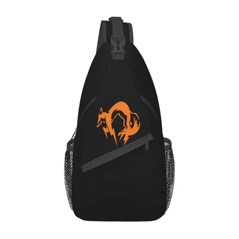 

Metal Gear Solid Fox Logo Sling Crossbody Chest Bag Men Casual Video Game Shoulder Backpack for Traveling