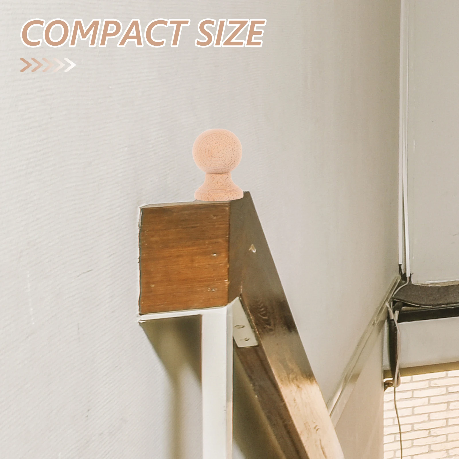 

Solid Wood Finials Roman Style Decorative Spindle Bed Post Caps Staircase Fence Post Round Wood Foot Diy Furniture Decorations