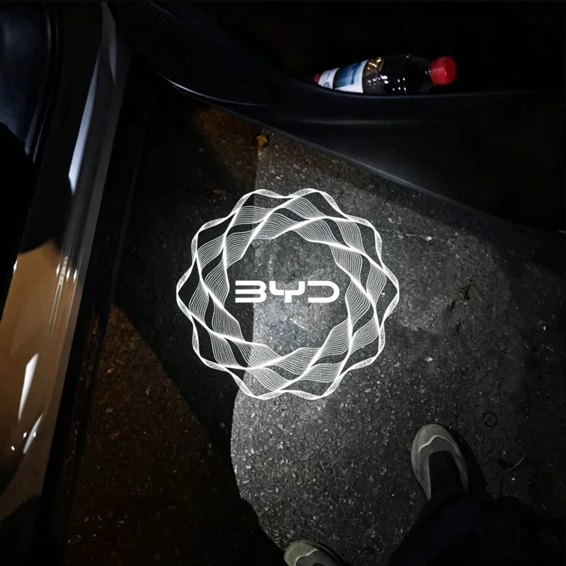 2 Stück Auto-Türbeleuchtung Warnleuchten Nacht-Signalleuchten für BYD EV Han DM Song PLUS Qin PRO Seal EA1 2020-2024 2023