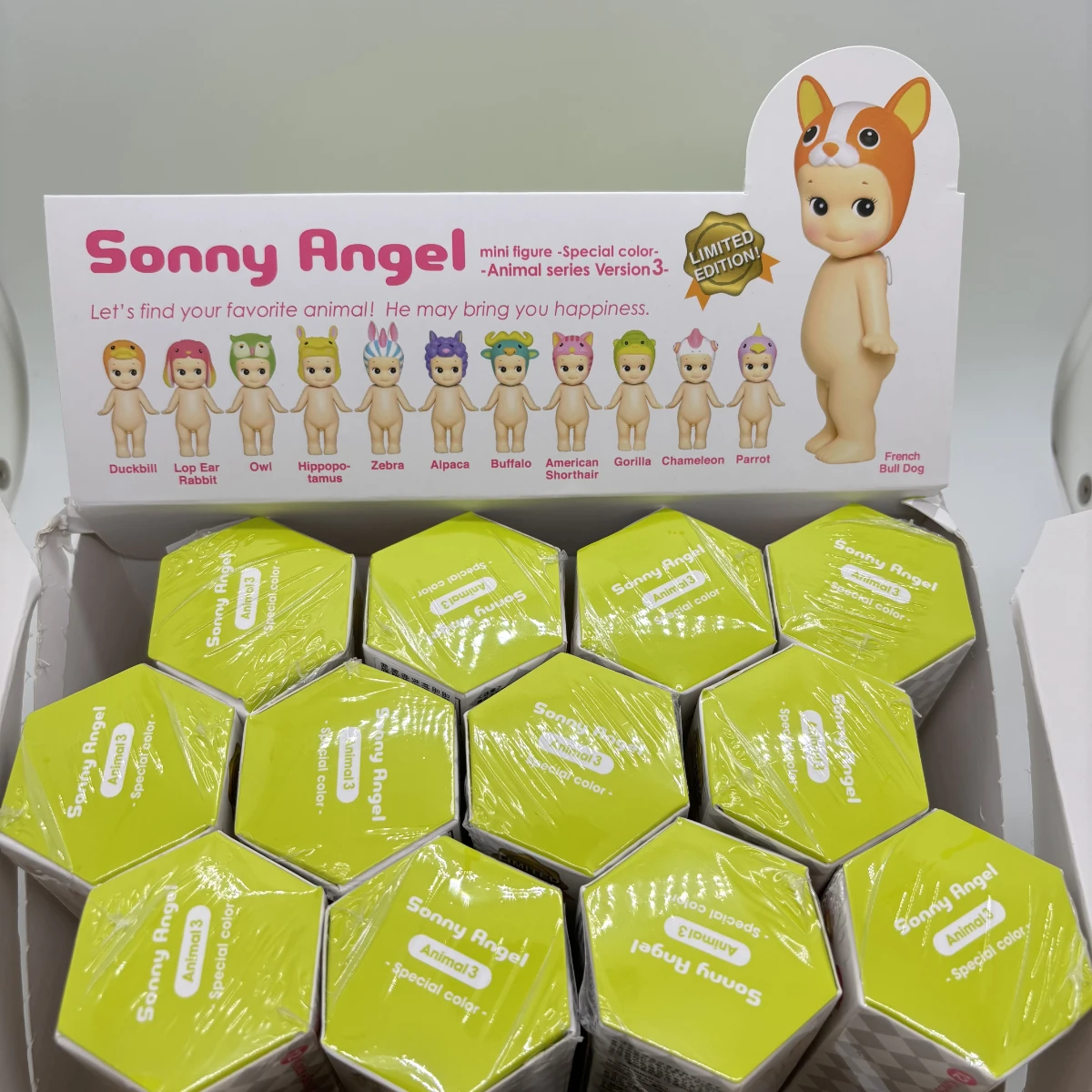 

Sonny Angel Mini Figure Animal Series Ver.3 Special color Blind Box The animals in brand-new colors are even cuter SAS65350
