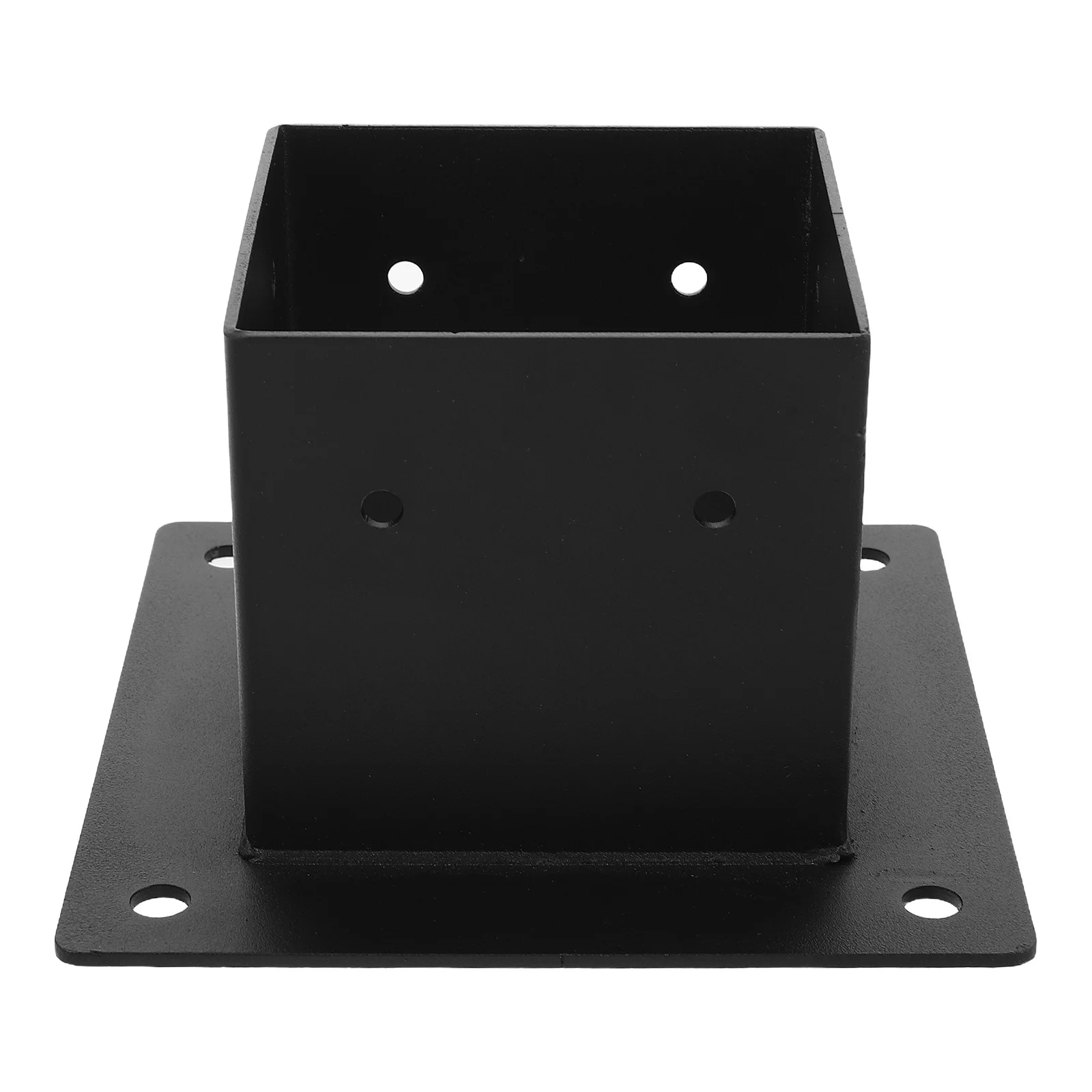 

1pcs Heavy Duty Gazebo Post Bracket 15X15X9.5Cm Carbon Steel Black Matte Finish Deck Railing Support Anchor For Patio Garden