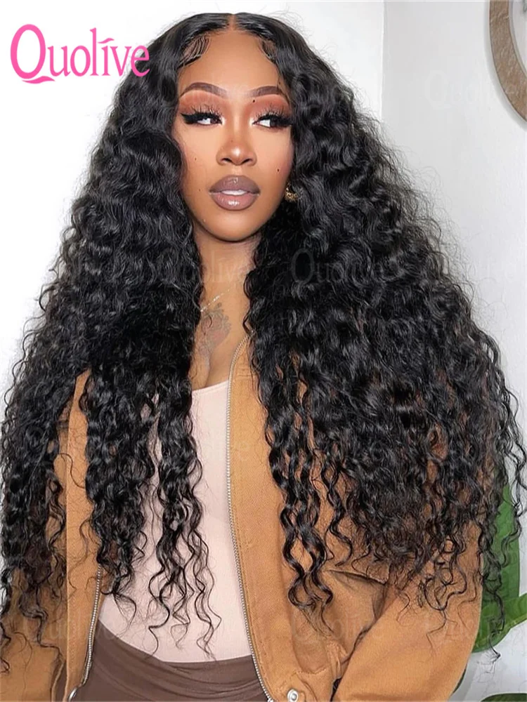 

40 Inch Water Wave Curly Lace Front Wigs 13x4 Hd Deep Wave Lace Frontal Wig 13x6 Human Hair Wigs For Women Human Hair
