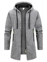 Sweat-shirt à manches longues pour homme, Streetwear, fermeture éclair, capuche, surdimensionné, chaud, manteau, survêtement d'extérieur, nouvelle collection hiver 6