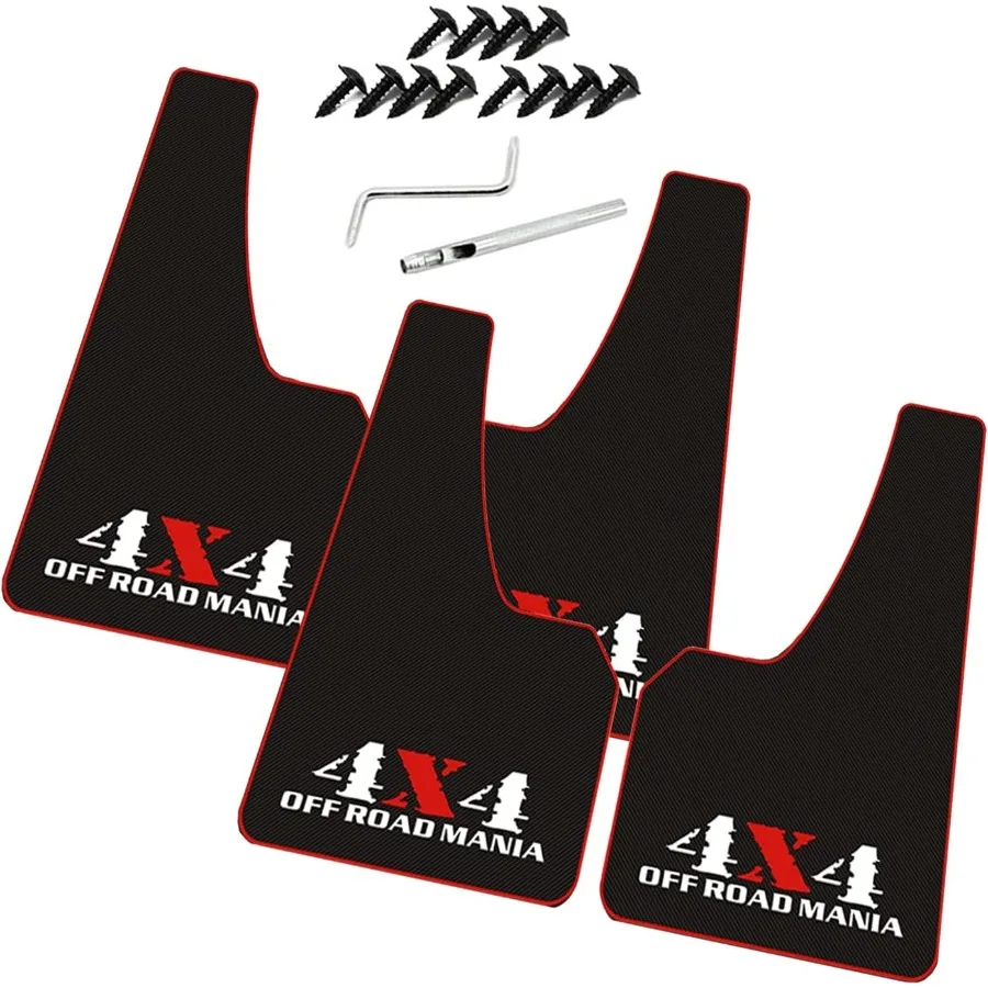 

Large Size Universal Soft Glue Heavy Duty Splash Guards Mud Flaps Fenders Dirt Slush Protection for Truck OffRoad Vehicle Large