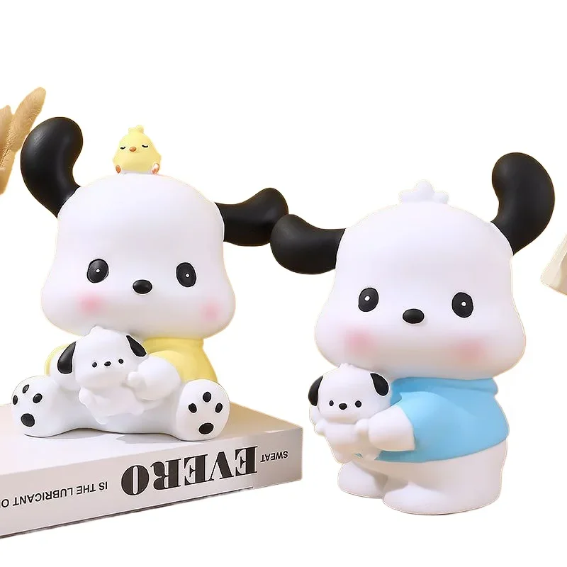 Pochacco-Tirelire de Dessin Animé Kawaii Sanurgente Ins pour Enfant, Boîte de Rangement Créative Mignonne de Grande Capacité pour Jouets, Cadeaux