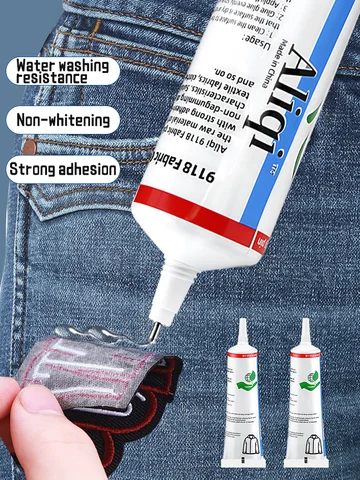 강력한 패브릭 접착제 빠른 건조 패브릭 패치 접착제 의류 섬유 방수 에이전트에 대한 다목적 패브릭 수리 솔기 접착제