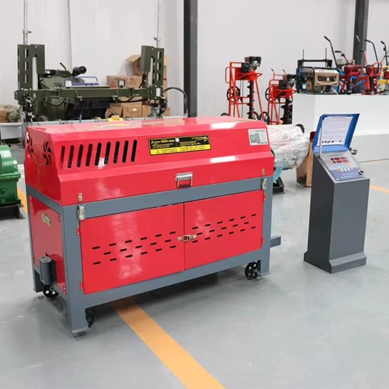 Automatic 6-10MM Electric Rebar Straightening and Cutting Machine Round Bar Straightener Cutter Machine