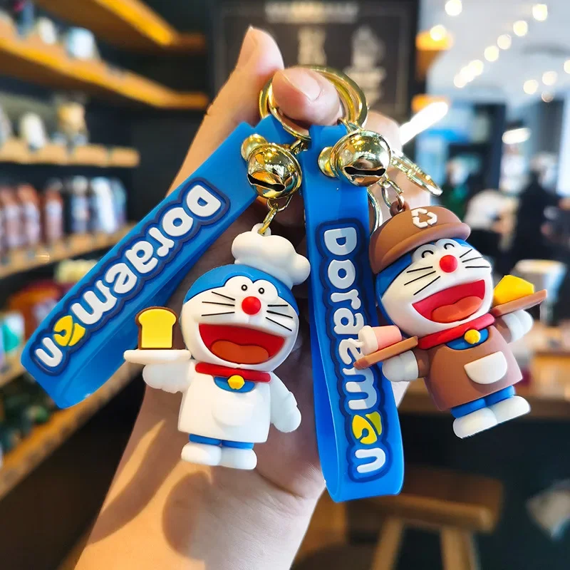 

Doraemon Cartoon Keychain Backpack Decoration Creative Cars Accessory Keychain Doll Pendant Birthday Gifts for Boys and Girls