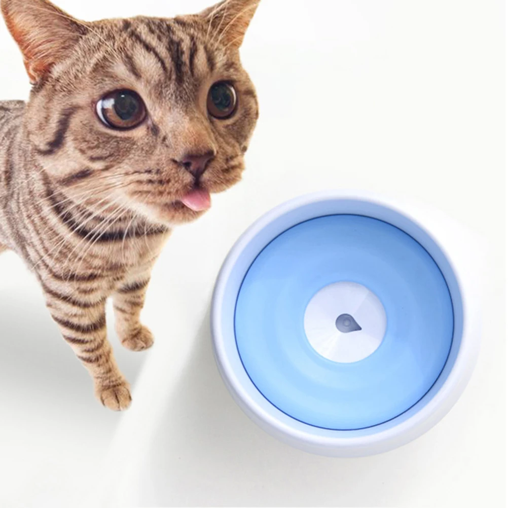 

Large Capacity Pet Dog Bowl Floating Plate Control Water Output Splash Proof Detachable Easy Cleaning Safe Feeder Drinking