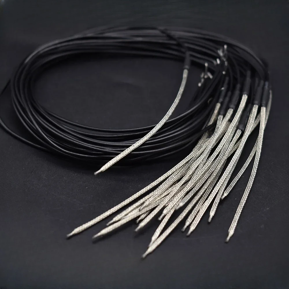 12Pc Soft Acoustic Classical Guitar Pickup Piezo EQ Bridge Saddle Under Pickup Piezo Guitar Replacement Parts Black with Silver