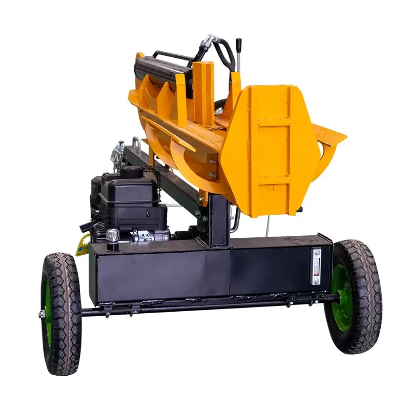 

China Rail 15 Ton Pneumatic Wood Splitting Machine for Household and Commercial Use Firewood Processing and Manufacturing