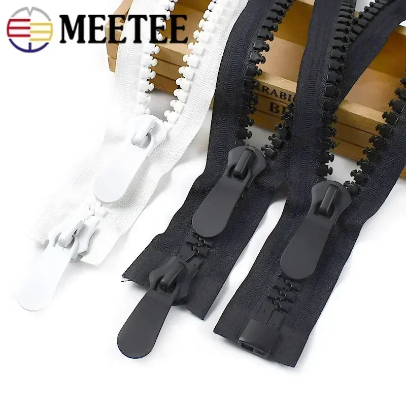 1Pc 20# Resin Zipper 70-150cm Extra Large Double&Single Slider Open-End Zippers for Sewing Coat Jacket Tent Garment Accessories