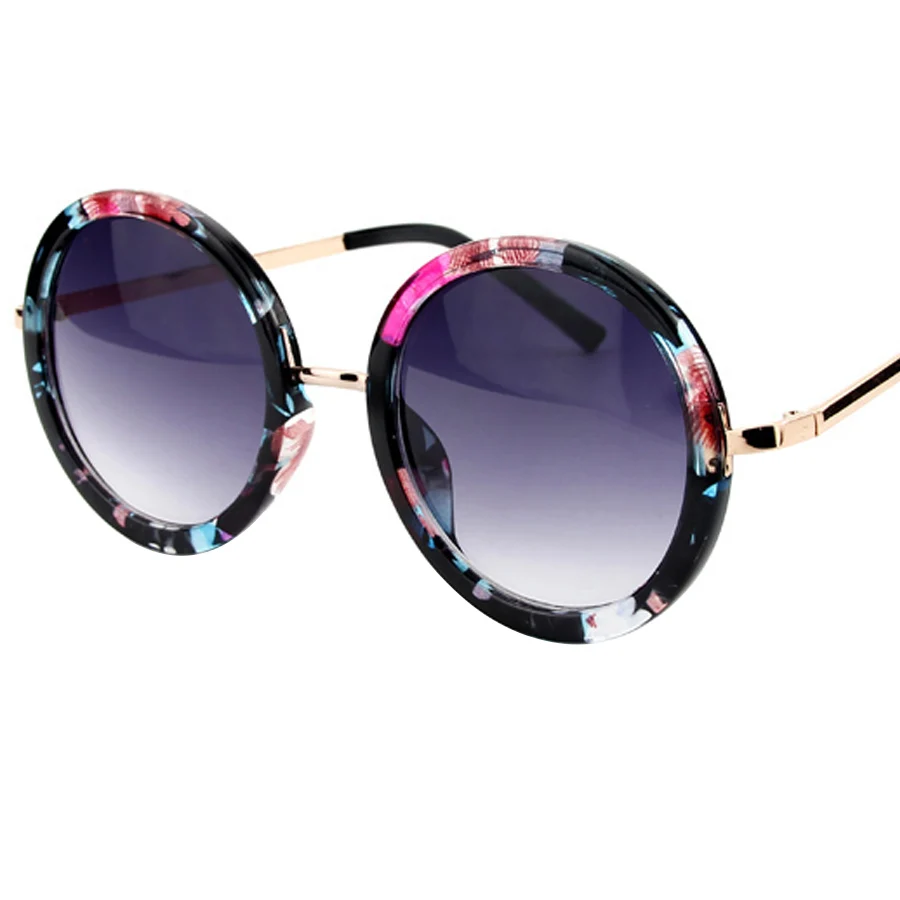 Retro Runde Sonnenbrille Damen Markendesigner Outdoor Reise Fahren Vintage Sonnenbrillen Herren Unisex Mädchen Damen 5 Farben Bestseller – Detail 8
