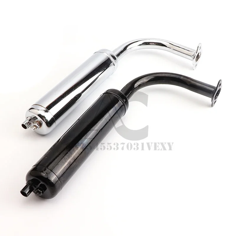 عادم كاتم صوت أسود KF لمحرك ثنائي الأشواط للدراجة الآلية 80cc 66cc 49cc