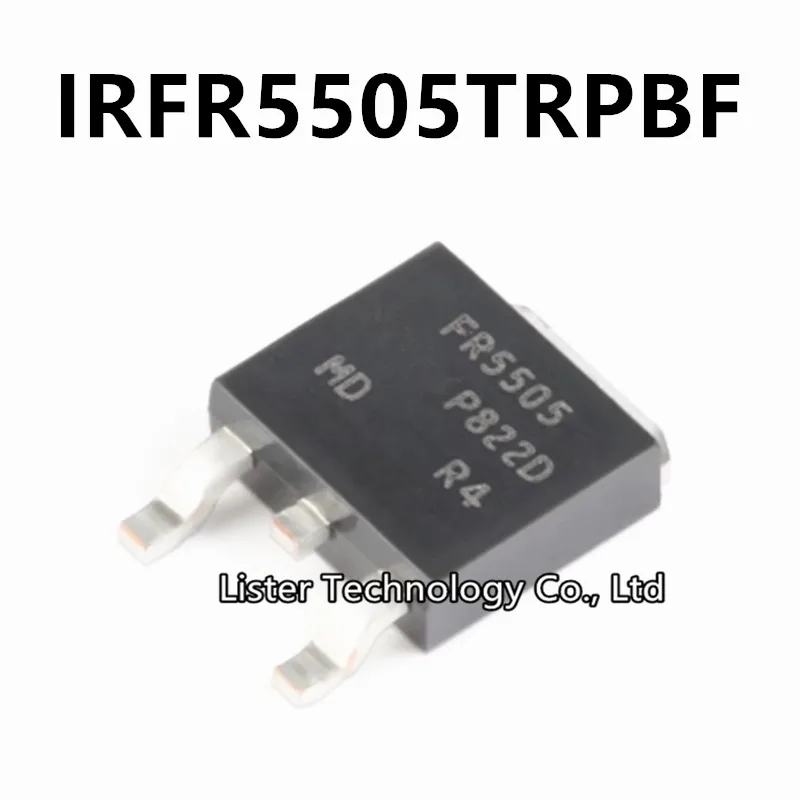 10~50PCS/Lot New IRFR5505TRPBF TO-252 Marking:FR5505 P channel -55V/-18A SMD MOSFET tube IRFR5505 IRFR5505T IRFR5505TR TO252 SMD